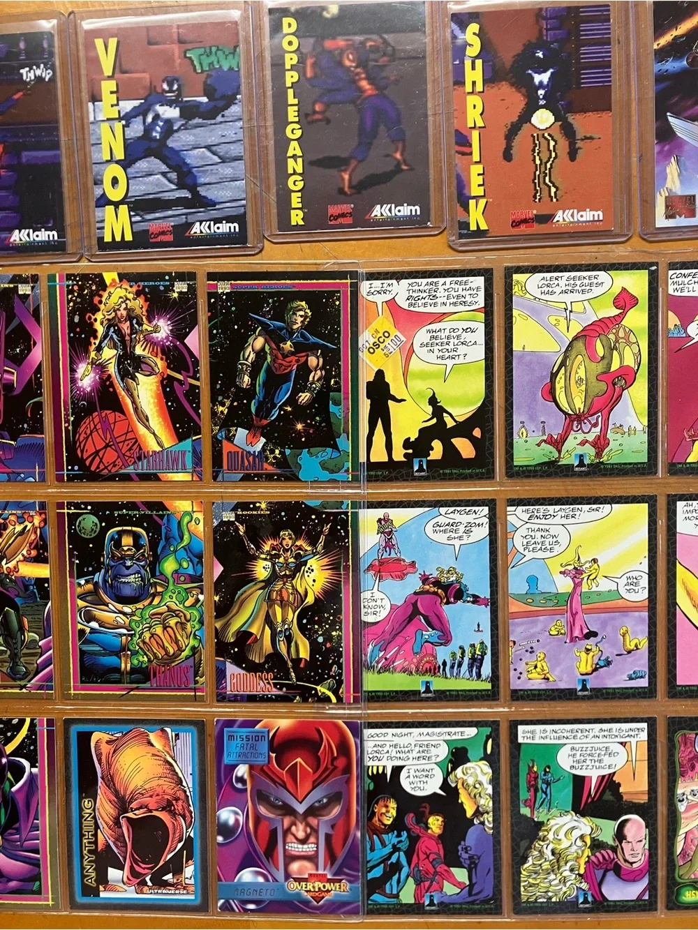 Vintage 90s Marvel Trading Card Lot Maximum Carnage Promo
